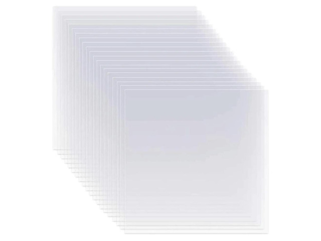 20Pcs Clear Mylar Stencil Sheets 12 inch Blank Stencil Material Sheets,for Compatible & Silhouette Cutting