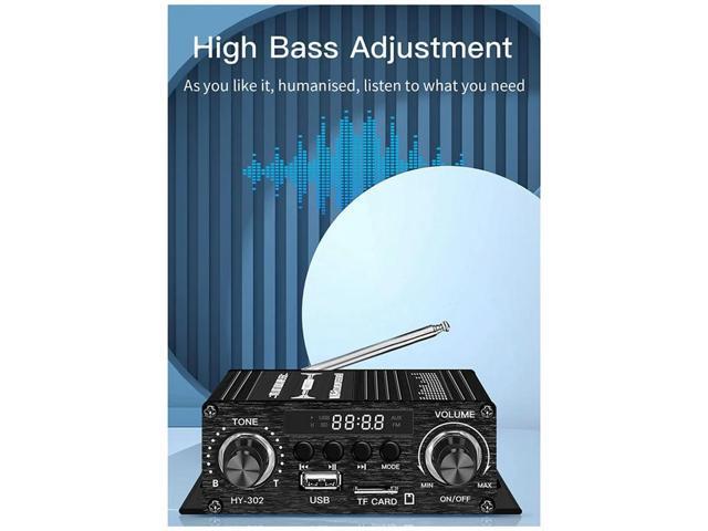 Digital Bluetooth Amplifier 12V Home Car 2 Channel HIFI Sound Speaker FM Rrceiver Mini Audio Amplificador Class-AB AMP