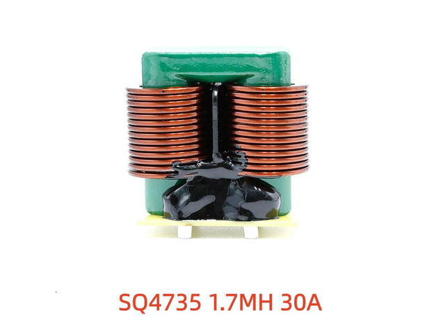 1PCS High current common-mode inductor SQ4735 -1.7mH 30a high-flat copper wire magnetic ring filter inductor coil