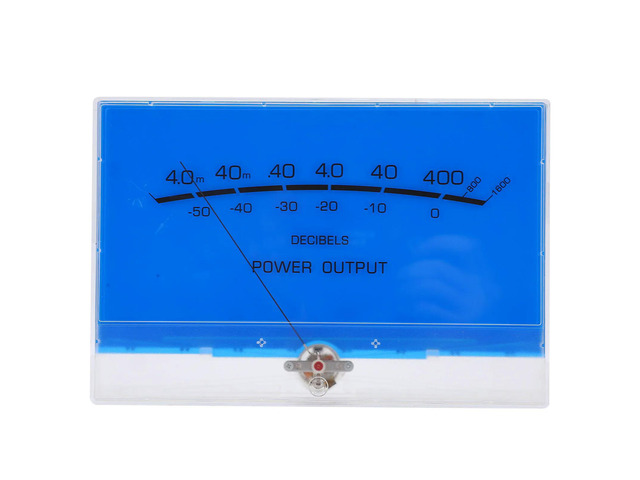 VU Meter Header Movable Coil Design VU Level Meter Pointer Type PMMA LED Backlight for Recording Studio for DIY for Home Audio
