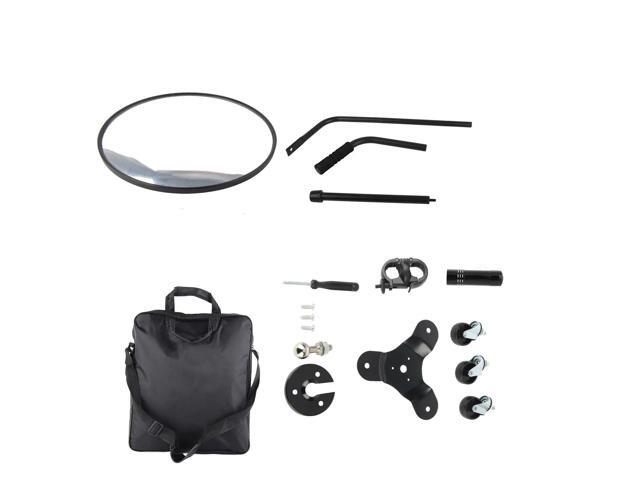 Undercarriage Inspection Mirror Under Car Inspection Mirror with Light Telescoping Handle Adjustable Angle Magnifying Vehicle