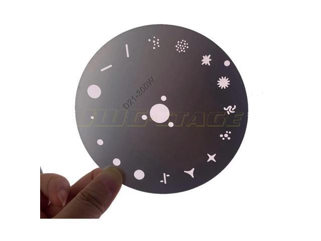 10.2cm Aluminum l Pattern Disk Plate Beam 300 Moving Light Pattern 15 Patterns Gobo Wheel Beam Light
