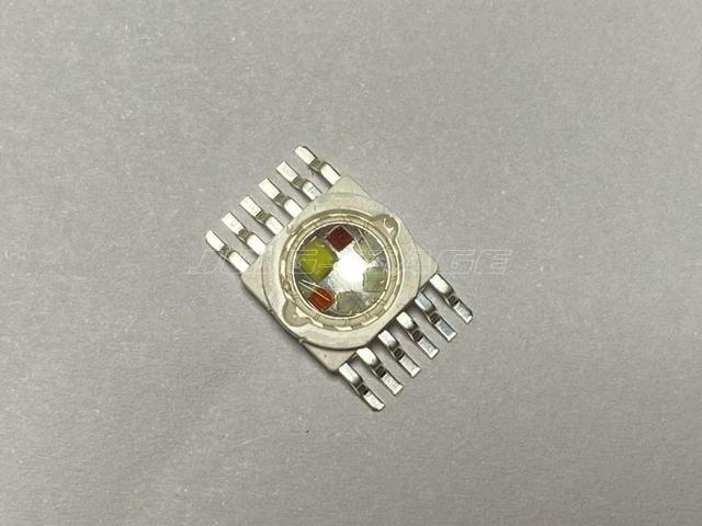 10pcs/lot 10W RGBWYV 6in1 LED Chip 12 pin Molding LED Stage Colorful Light Source Beads
