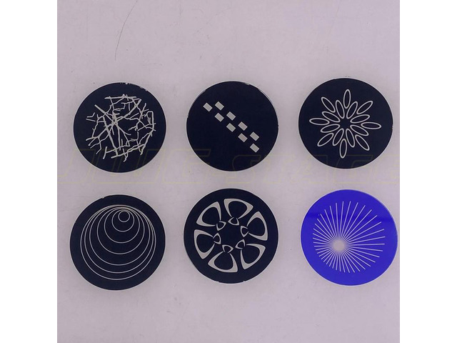 1 set 37mm*1mm Customized Glass Gobo For 330w350w380w Professional Stage Beam Spot Moving Head Light