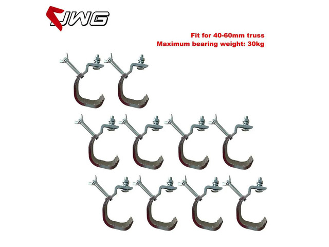 10pcs/lot Stage Lighting Clamps And Aluminum Hook Truss Dj Club Hanging For Led Par Moving Head Light