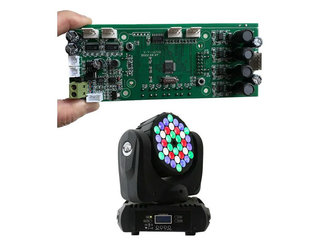 X-Y-1670B DJ Lyre DMX Stage Light Main Board 36x3W LED Moving Head Light Motherboard for Professional Lighting Systems