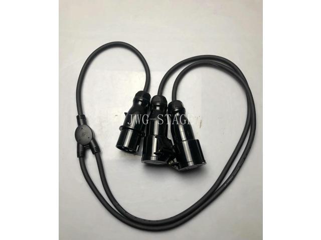 Fits Outdoor Stage Light One-To-Two Power Supply Connect Waterproof Beam Light Led Pa Light Large Screen Audio Connection Cable