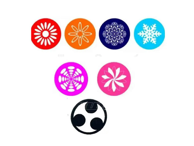 2sets/lot 25 Out Diameter 18 Inner Diameter Custiomized 380W 19R Glass Gobo