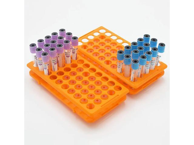 Holes 18mm Test Tube Rack Holder Centrifugal Test Tubing Rack Stand Bracket Sampling Tube 50-slot Tube Organizer