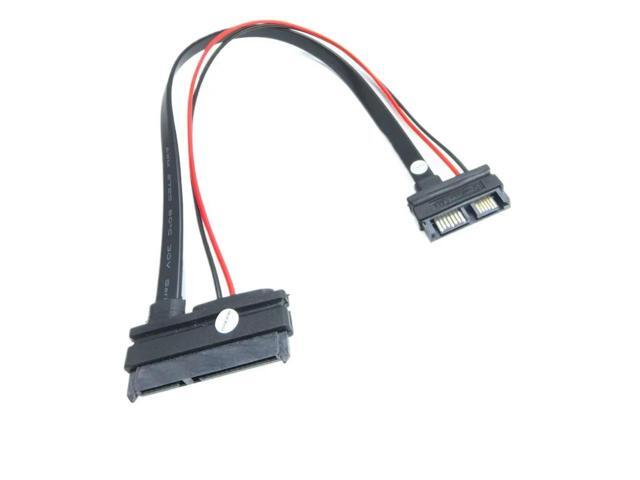 22p 7+15 Pin SATA to 7+6Pin 13P Laptop CD DVD socket for 2.5inch SSD DATA Hard Disk Drive Extension Cable 5V 15cm 30cm 50cm