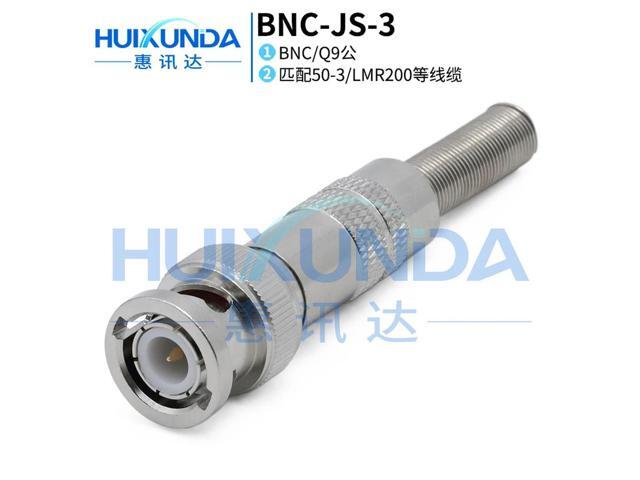 BNC-JS-3 BNC male spring head pure copper BNC video connector matching -3 wire connector