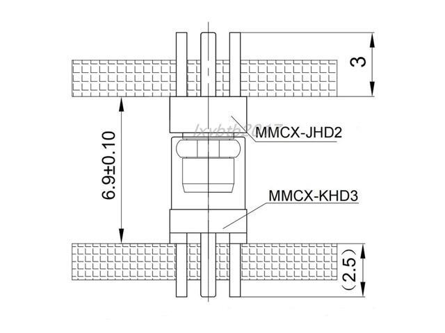 Board-to-Board 6.8mmMMCX-JHD2 Plug-in MMCX-KHD3 Board Pitch MMCX-KE and MMCX-JE Blind Plug-in
