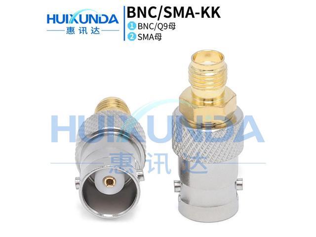 BNC/SMA-KK BNC female to SMA female to Q9 female to Q9 connector, walkie-talkie adapter