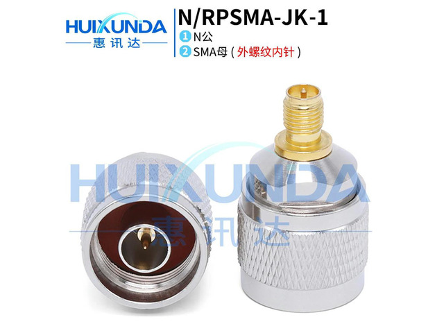 N/RPSMA-JK N Rotary SMA Female External Thread Internal Pin Reverse Polarity Adapter RPSMA/N-KJ Connector