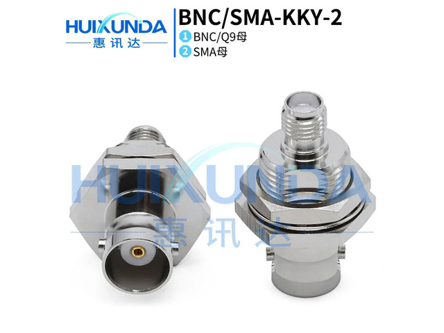 BNC/SMA-KKY-2 BNC female to SMA female nut rear wall fixing connector SMA/BNC-KKY