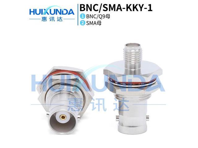 BNC/SMA-KKY-1 BNC female to SMA female through wall type with nut fixed SMA/BNC-KKY connector