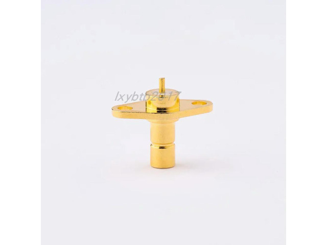 SMB-JFD l boss rhombus two-hole through-wall microstrip RF connector waist male head fixing flange