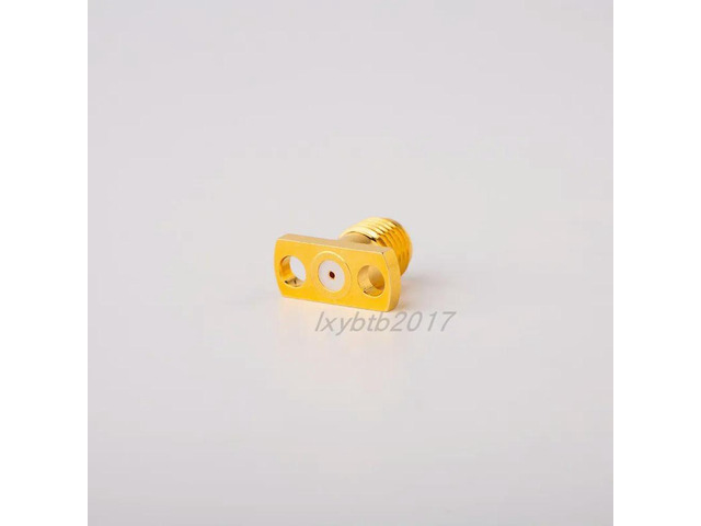 SMA-KFD two-hole microstrip connector 0.4/0 5/0.6/0.8/0 glass bead flange fixation