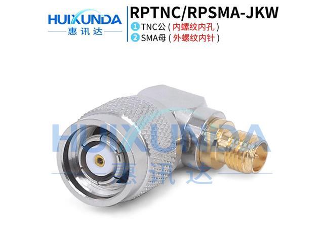 RPTNC/RPSMA-JKW TNC Male Reverse Pole Female Threaded Hole to SMA Female Reverse Pole External Threaded Pin Elbow