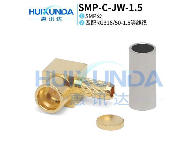 SMP-C-JW-1.5 SMP male elbow crimp 50-1.5/RG316 wire SMP-JW3 connector 6G