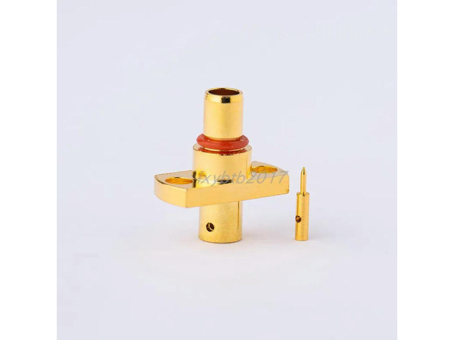 SBMA-JFB2 RF connector two-hole flange connector adapter 086 center distance 9mm male connector RG405