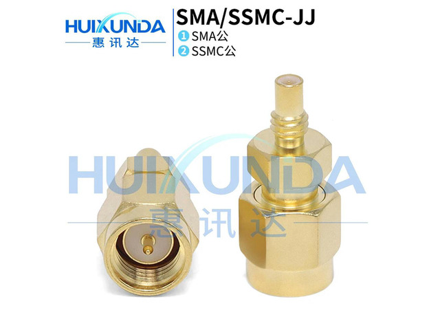SMA/SSMC-JJ SMA Public to SSMC Male High Frequency Precision Adapter 17g SSMC to SMA Connector