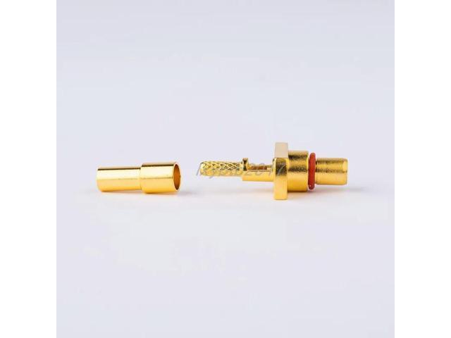 SBMA-JF2Y RF male adapter RG316 two-hole flange with RG174 flange hole spacing 9mm straight male
