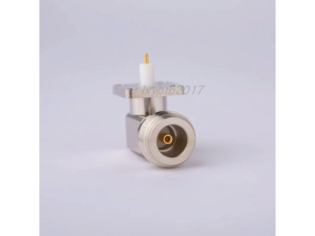 N-KWFD8 RF bending female head Four-hole flange 90-degree female elbow N-KWFD small flange welded plate bending female seat