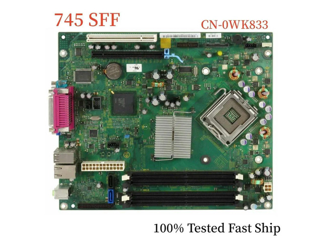 CN-0WK833 For Optiplex 745 Motherboard 0WK833 WK833 LGA775 DDR2 Mainboard 100% Tested Fast Ship