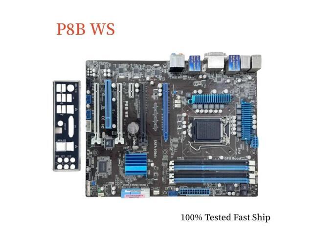 For P8B WS Motherboard C206 LGA1155 DDR3 ATX Mainboard 100% Tested Fast Ship