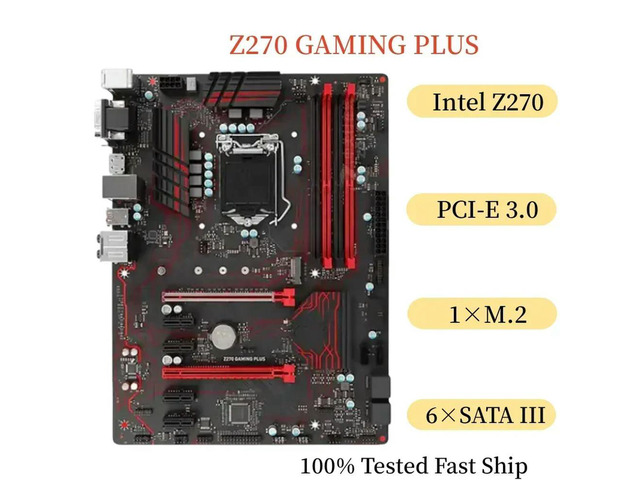 For Z270 GAMING PLUS Motherboard 64GB LGA 1151 DDR4 ATX Mainboard 100% Tested Fast Ship