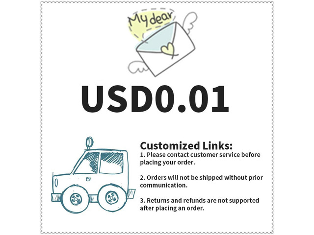 shipping/Customization Link/Please Contact Customer Service to Purchase Refunds are not supported after