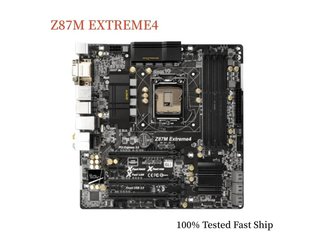 For Z87M EXTREME4 Motherboard Z87 32GB LGA 1150 DDR3 Micro ATX Mainboard 100% Tested Fast Ship