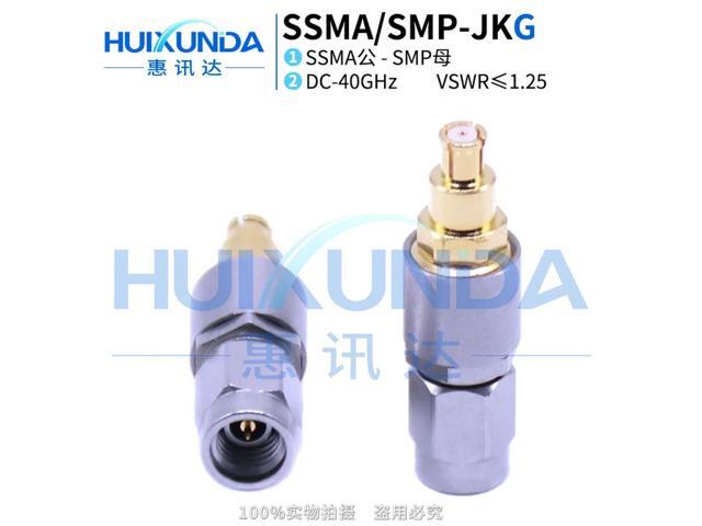 SSMA/SMP-JKG Precision Stainless Steel 40G High Frequency Test Adapter SSMA Male SMP Connector