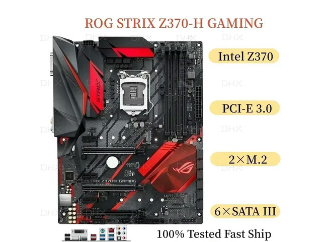 For ROG STRIX Z370-H GAMING Motherboard LGA 1151 64GB DDR4 ATX Mainboard 100% Tested Fast Ship