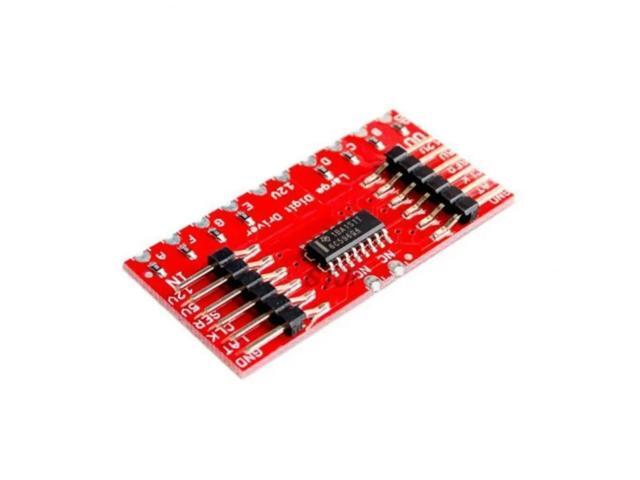 TPIC6C596 8-bit shift register 7-segment displays 7-segment LED