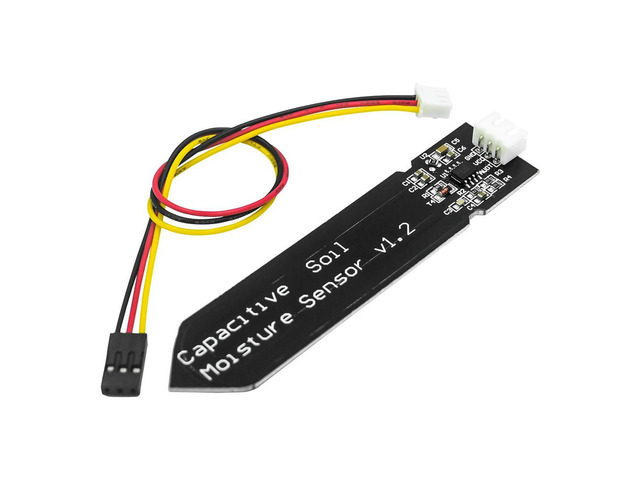 5pcs Capacitive Analog Soil Moisture Sensor, 3.3~5.5V Corrosion Resistant with Gravity 3-Pin interface for Raspberry