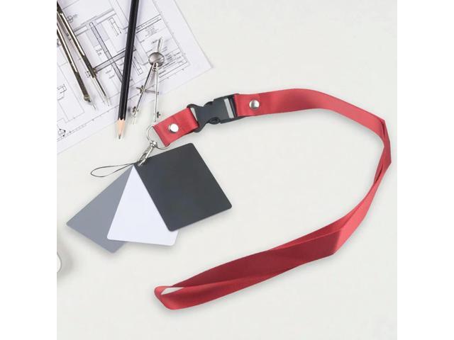 White Black Grey Balance Cards 3 in 1 Color Calibrated Reference Cards Photography Accessories for Digital Cameras