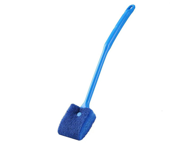 Double-sided Aquarium Algae Scrubber Long Handle Fish Tank Glass Brush Multifunction 15.6 In Aquarium Accessories