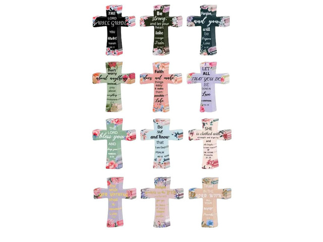 12/16/24 Pcs Christian Cross Magnetic Page Markers Religious Bible Verses Bookmarks for Women Reading Gifts