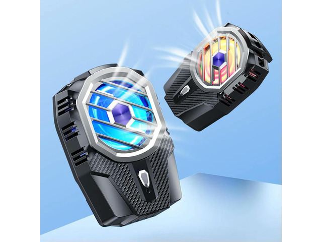 Mobile Phone Cooling Fan Lightweight Semiconductor Phone Cooling Fan Adjustable Mute 5V/1200mAh with USB Cable