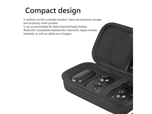 Hard Carrying Case EVA Travel Pouch Travel Case for Kishi Mobile Game Controller Accessories