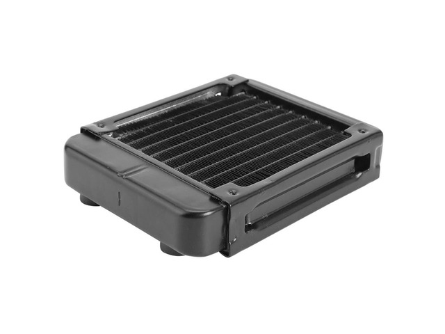 120mm Water Cooling Radiator G1/4 Thread Heat Row Radiator 10 Pipe Aluminum Heat Exchanger Radiator for PC CPU Computer