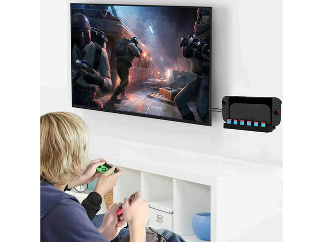 l Wall Bracket with Game Card Slots and Joy-Con Hanger Console Holder Stand Organizer for Nintendo Switch2