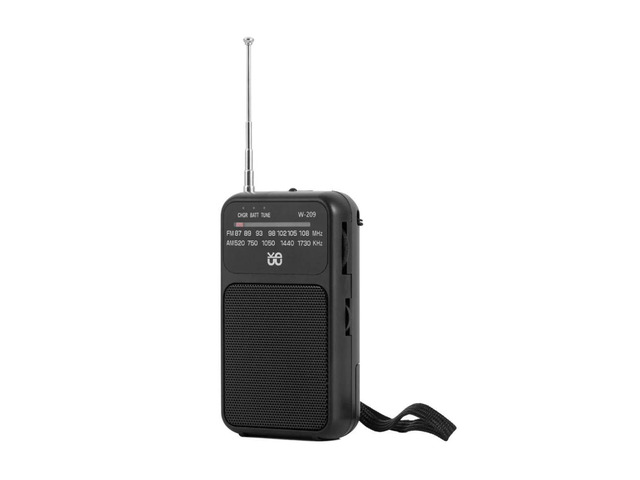 Pointer Radio Built-in Speaker Mini Radio Receiver Operated Flashlight with 3.5mm Headphone Jack for Senior Home Walking