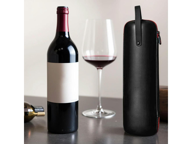 EVA Wine Bag Waterproof Beer Cooling Bags with Hand Strap Single Red Wine Gift Box for Party Travel Wine Travel Carrier