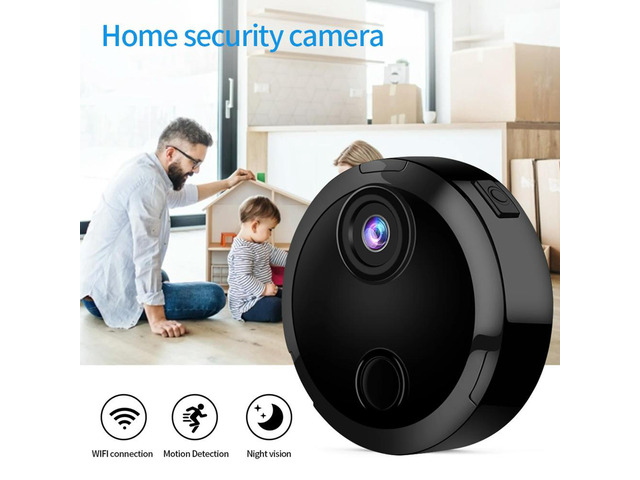 1080P HD Small Camera Built-in Surveillance Cam Supports Night Vision Motion Detection for Home Office