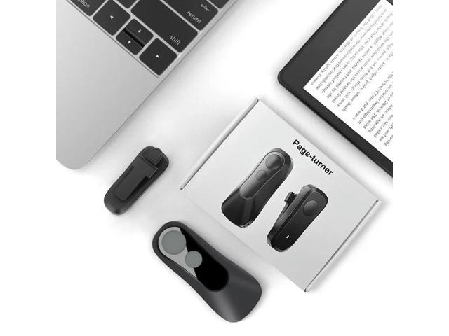 RF Remote Control Page Turner Camera Video Recording Remote Triggers Clicker Page Turner for iPad Tablets Reading Novels Comics