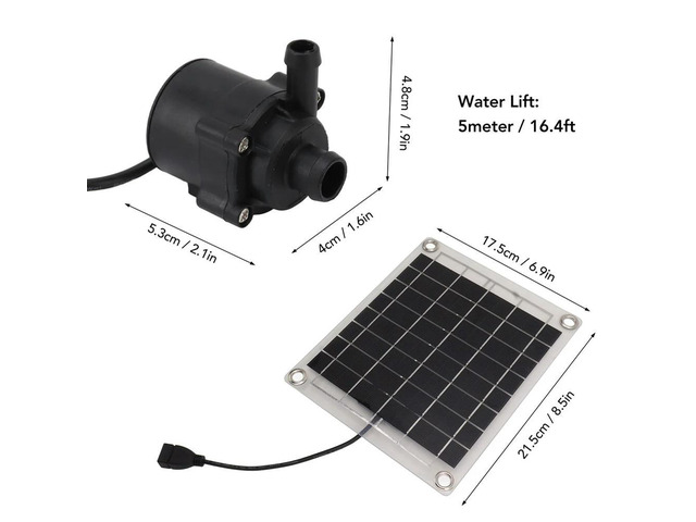 12V 10W Solar Water Pump Garden Decoration Mini Solar Power Panel Water Pump Watering System Solar Panel Pump Kits for Fish Tank