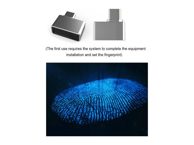 Type-C Biometric Password-Free Zinc Alloy Biometric Padlock Fingerprint Unlock Module for Hello